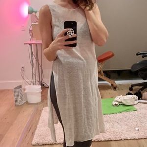 Eileen Fisher sheer linen tunic xxs